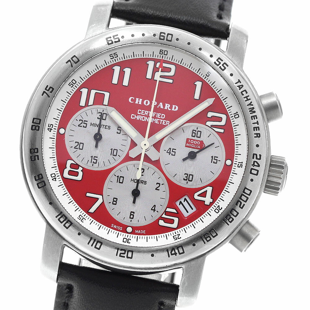 CHOPARD - ショパール Chopard 8915 ミッレリア クロノグラフ デイト 自動巻き メンズ _950959【中古】