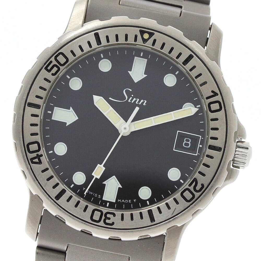樂天商城 - ジン Sinn 8827.TI ダイバーズウォッチ デイト 自動巻き メンズ _951048【中古】