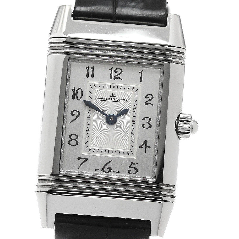樂天商城 - ジャガー・ルクルト JAEGER-LECOULTRE 266.8.44/Q2668412 レベルソ デュエット ダイヤベゼル 手巻き レディース 良品 保証書付き_955749【中古】