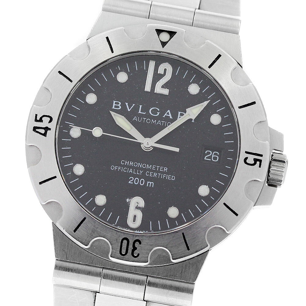 ブルガリ BVLGARI SD38S ディアゴノ スクーバ デイト 自動巻き メンズ _957378【中古】