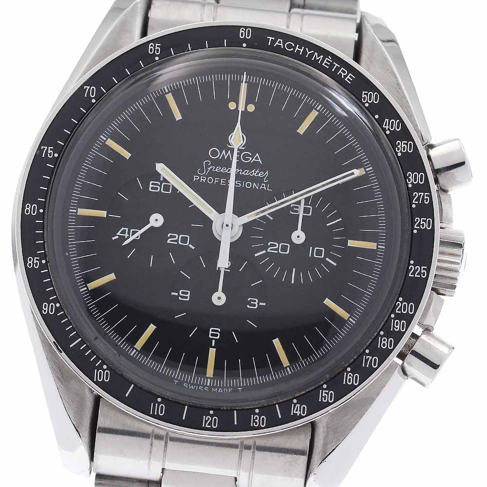 オメガ OMEGA ST145.022 スピードマスター プロフェッショナル ムーンウォッチ Cal.861 下がりR クロノグラフ 手巻き メンズ 保証書_771657【中古】