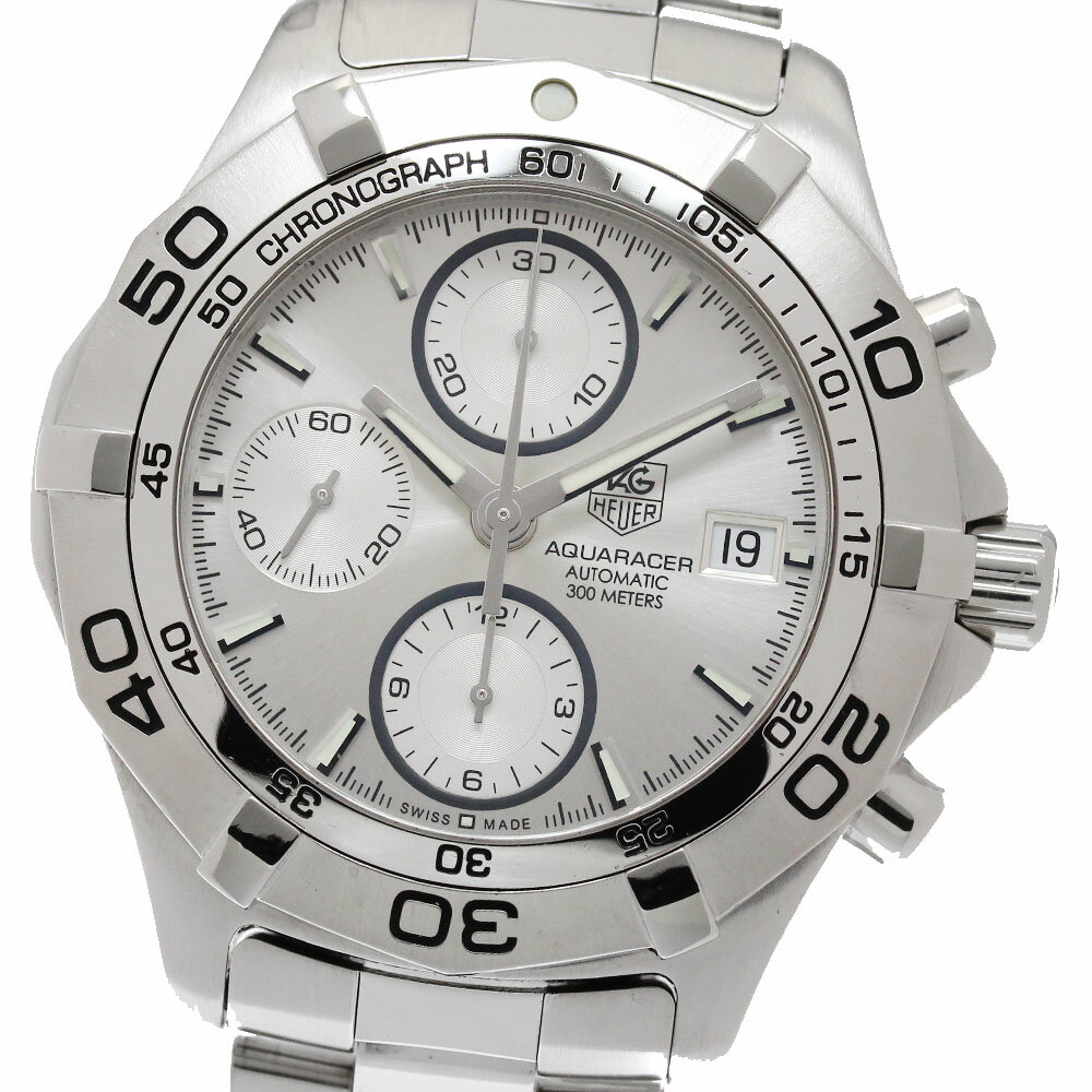 Aqua Racer - タグホイヤー TAG HEUER CAF2111 アクアレーサー クロノグラフ 自動巻き メンズ _950400【中古】
