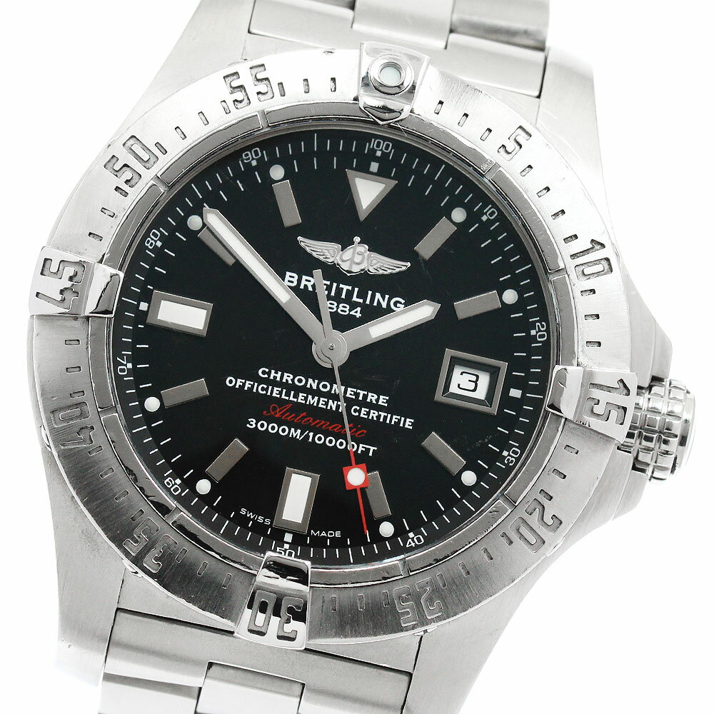 ブライトリング BREITLING A17330 アベンジャー シーウルフ デイト 自動巻き メンズ _950962【中古】