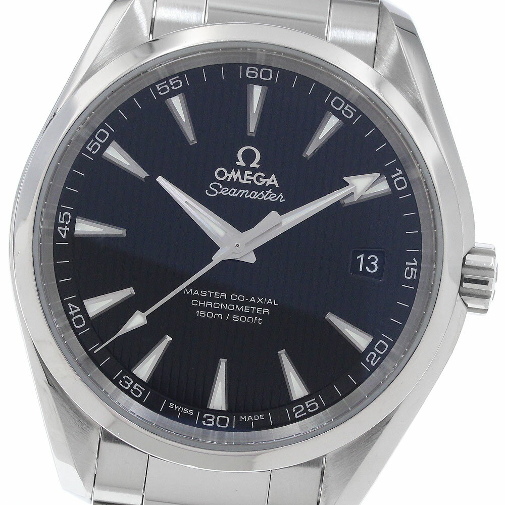 オメガ OMEGA 231.10.42.21.01.003 シーマスター アクアテラ 150 デイト 自動巻き メンズ 良品 保証書付き_951380【中古】