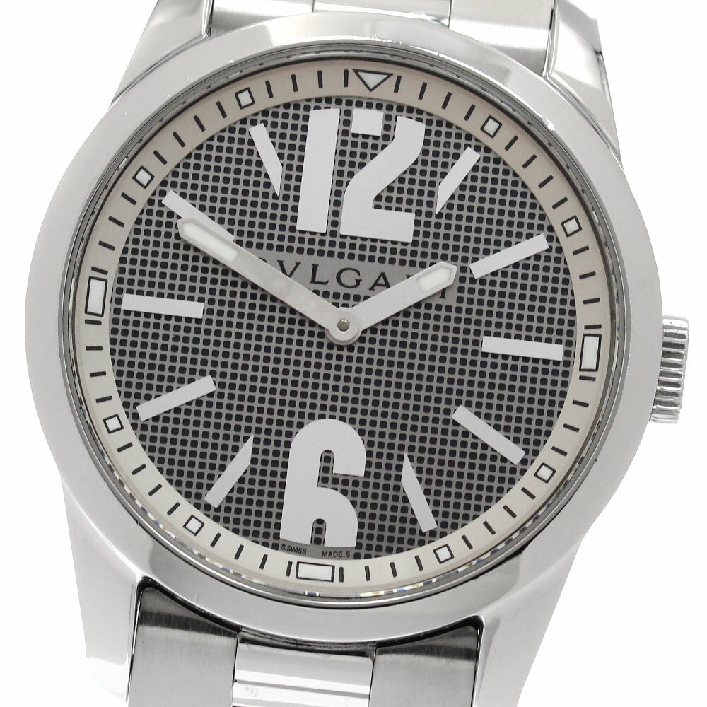 ブルガリ BVLGARI ST37S ソロテンポ クォーツ メンズ 箱・保証書付き_951992【中古】