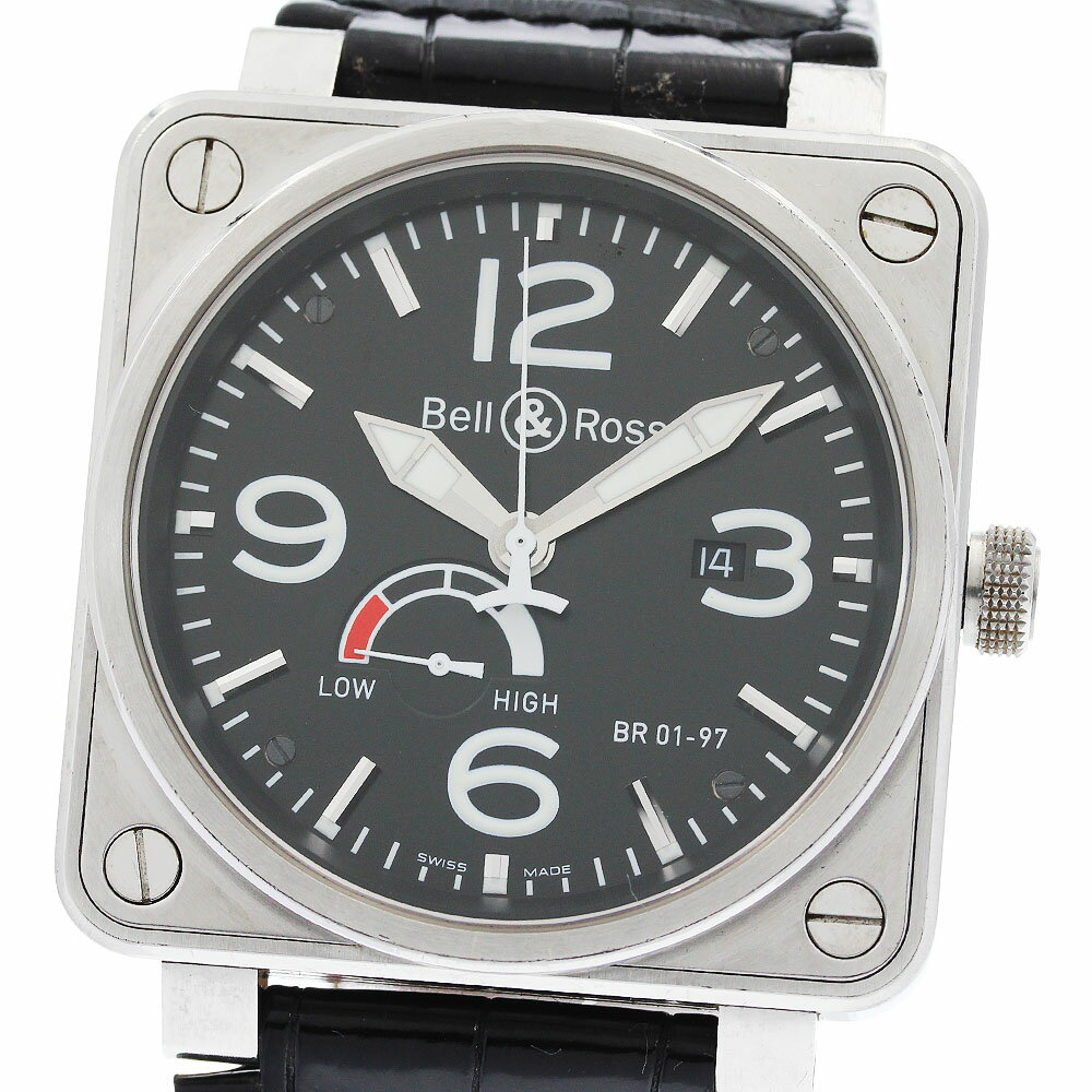 Bell & Ross - ベル＆ロス Bell＆Ross BR01-97 デイト パワーリザーブ 自動巻き メンズ _955299【中古】