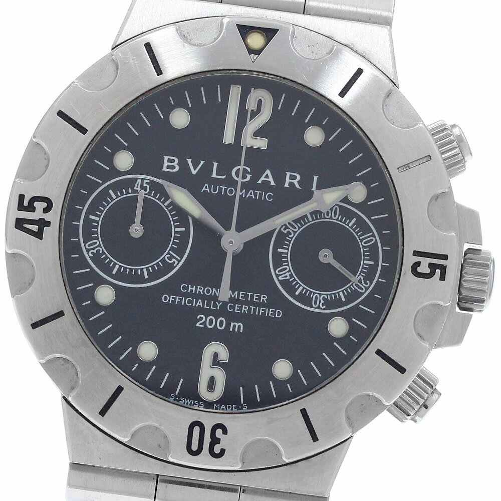 Other - ブルガリ BVLGARI SCB38S ディアゴノ スクーバ クロノグラフ 自動巻き メンズ _956008【中古】