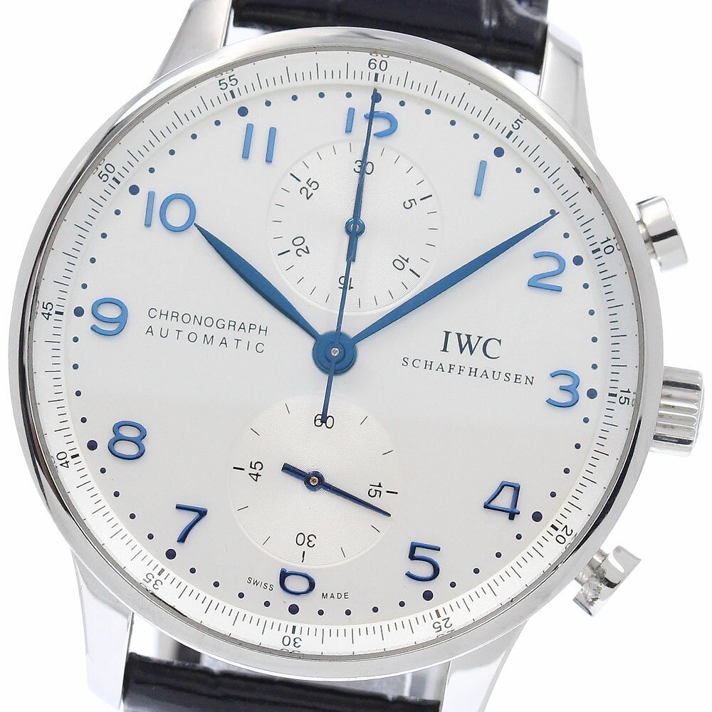 LANCASTER - IWC SCHAFFHAUSEN IW371446 ポルトギーゼ クロノグラフ スモールセコンド 自動巻き メンズ 良品 保証書付き_956312【中古】