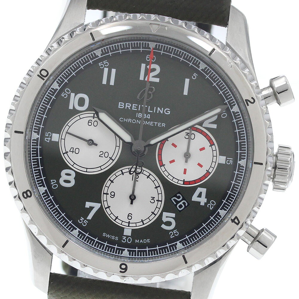 ブライトリング BREITLING AB0119 アビエーター8 B01 クロノグラフ 自動巻き メンズ 保証書付き_956350【中古】
