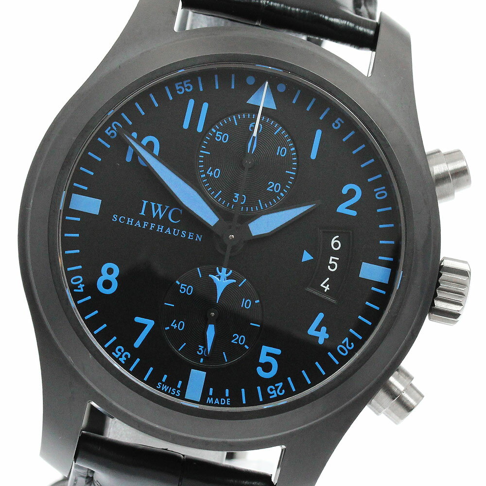 樂天商城 - IWC SCHAFFHAUSEN IW388003 パイロットウォッチ クロノグラフ トップガン ブティック限定 自動巻き メンズ 極美品 保証書付き_956466【中古】