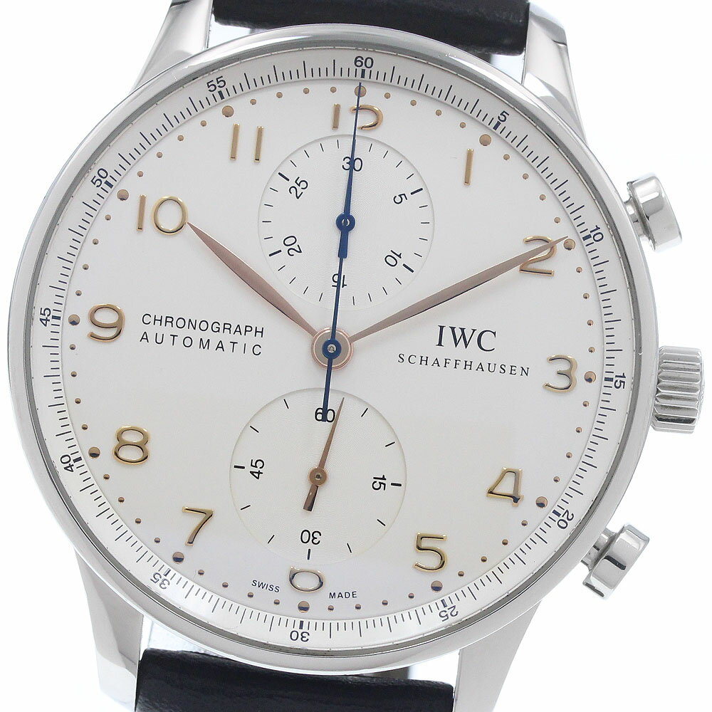 Portuguese - IWC IWC SCHAFFHAUSEN IW371401 ポルトギーゼ クロノグラフ 自動巻き メンズ 美品 _956497【中古】