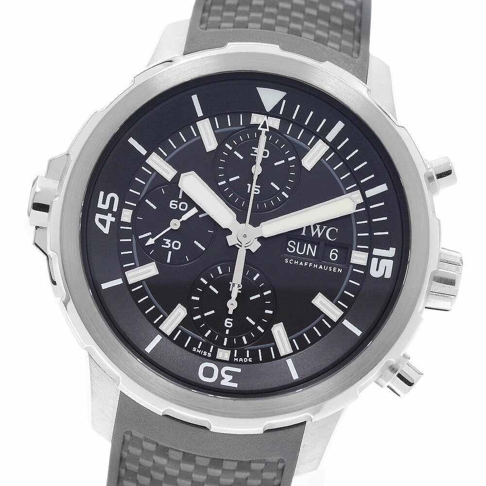 IWC SCHAFFHAUSEN IW376803 アクアタイマー クロノグラフ デイデイト 自動巻き メンズ 良品 _956531【中古】