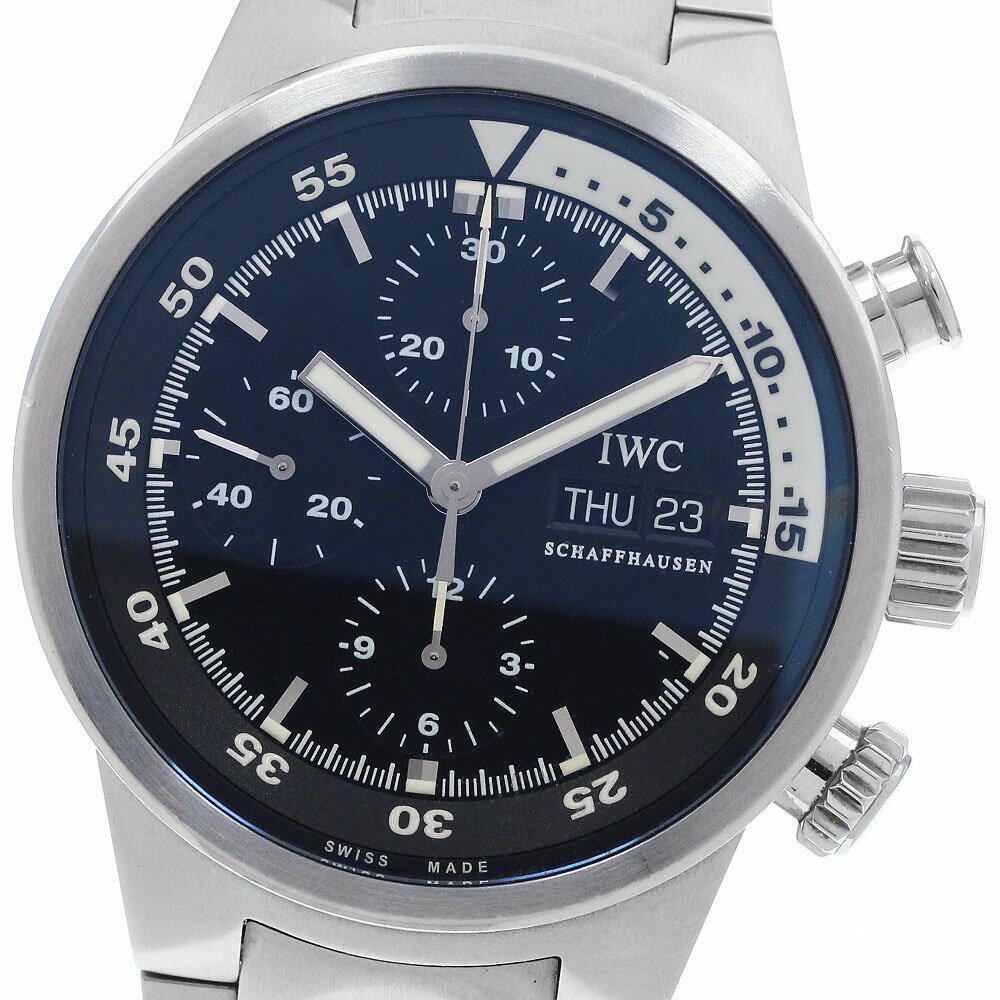 Aqua Timer - IWC IWC SCHAFFHAUSEN IW371928 アクアタイマー クロノグラフ デイデイト 自動巻き メンズ 良品 _956667【中古】