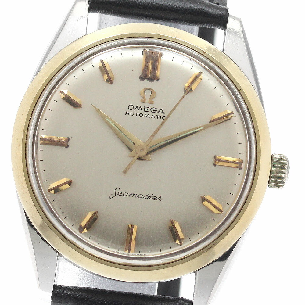 Sea Master - オメガ OMEGA 14733-1 SC シーマスター YGベゼル cal.570 自動巻き メンズ _947422【中古】