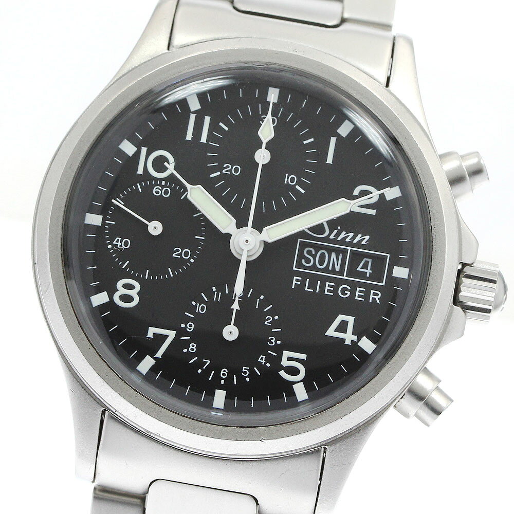 ジン Sinn 356.FLIEGER フリーガー クロノグラフ 自動巻き メンズ _950914