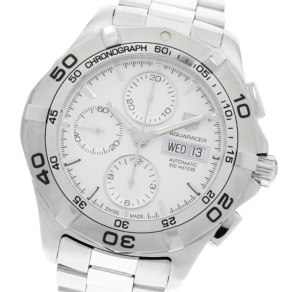 タグホイヤー TAG HEUER CAF2011 アクアレーサー デイデイト クロノグラフ 自動巻き メンズ _951665【中古】