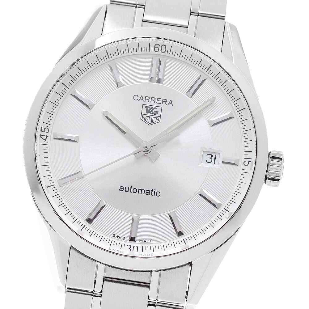 タグホイヤー TAG HEUER WV211A.BA0787 カレラ キャリバー5 デイト 自動巻き メンズ 良品 保証書付き_951668【中古】