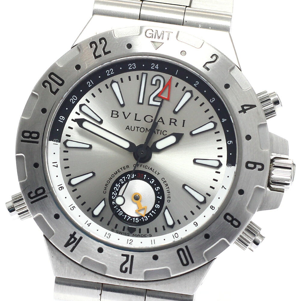 Aluminum - 訳あり ブルガリ BVLGARI GMT40S ディアゴノ GMT デイト 自動巻き メンズ _953619【中古】