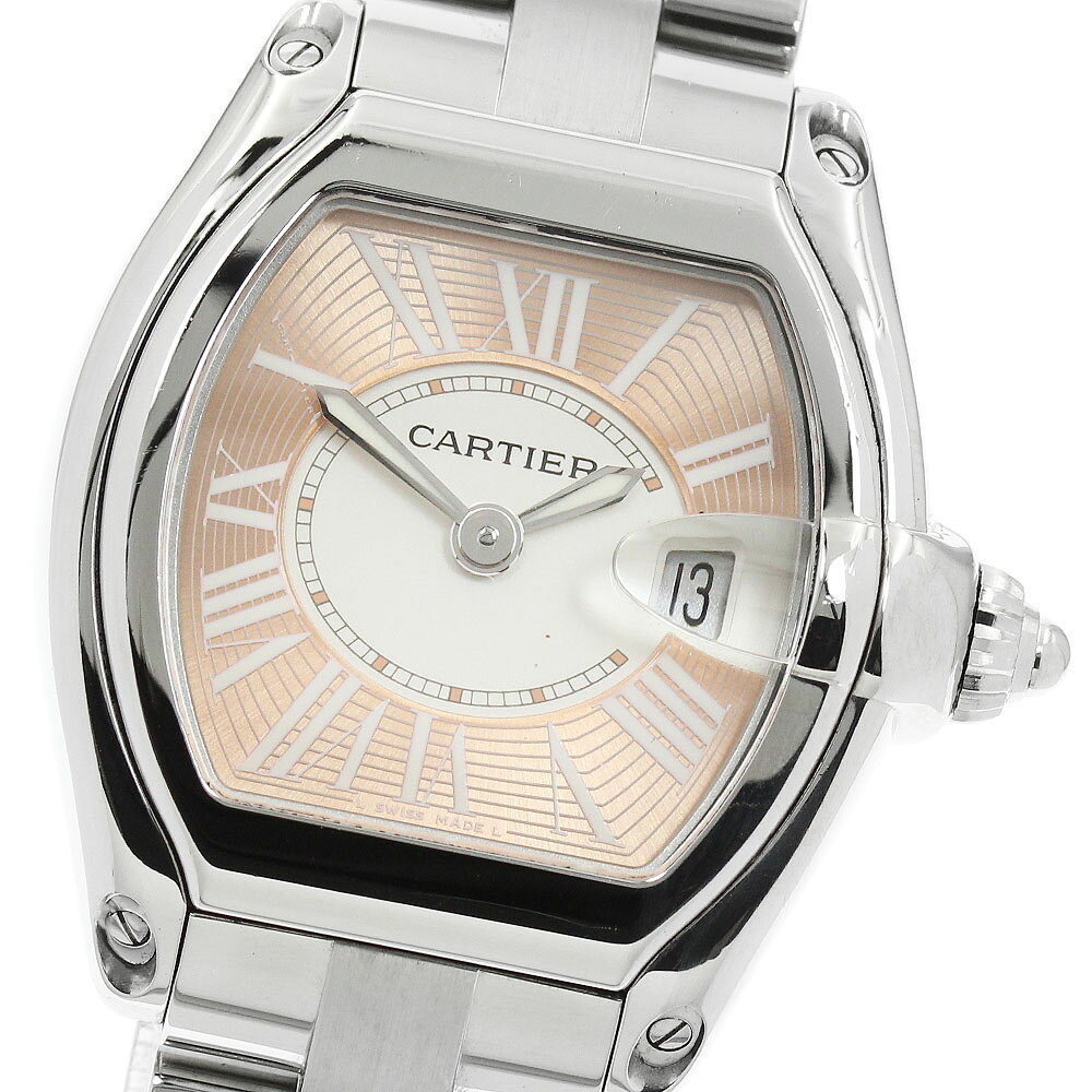 Y - カルティエ CARTIER W62054V3 ロードスター SM 2007年限定 デイト クォーツ レディース _955027【中古】