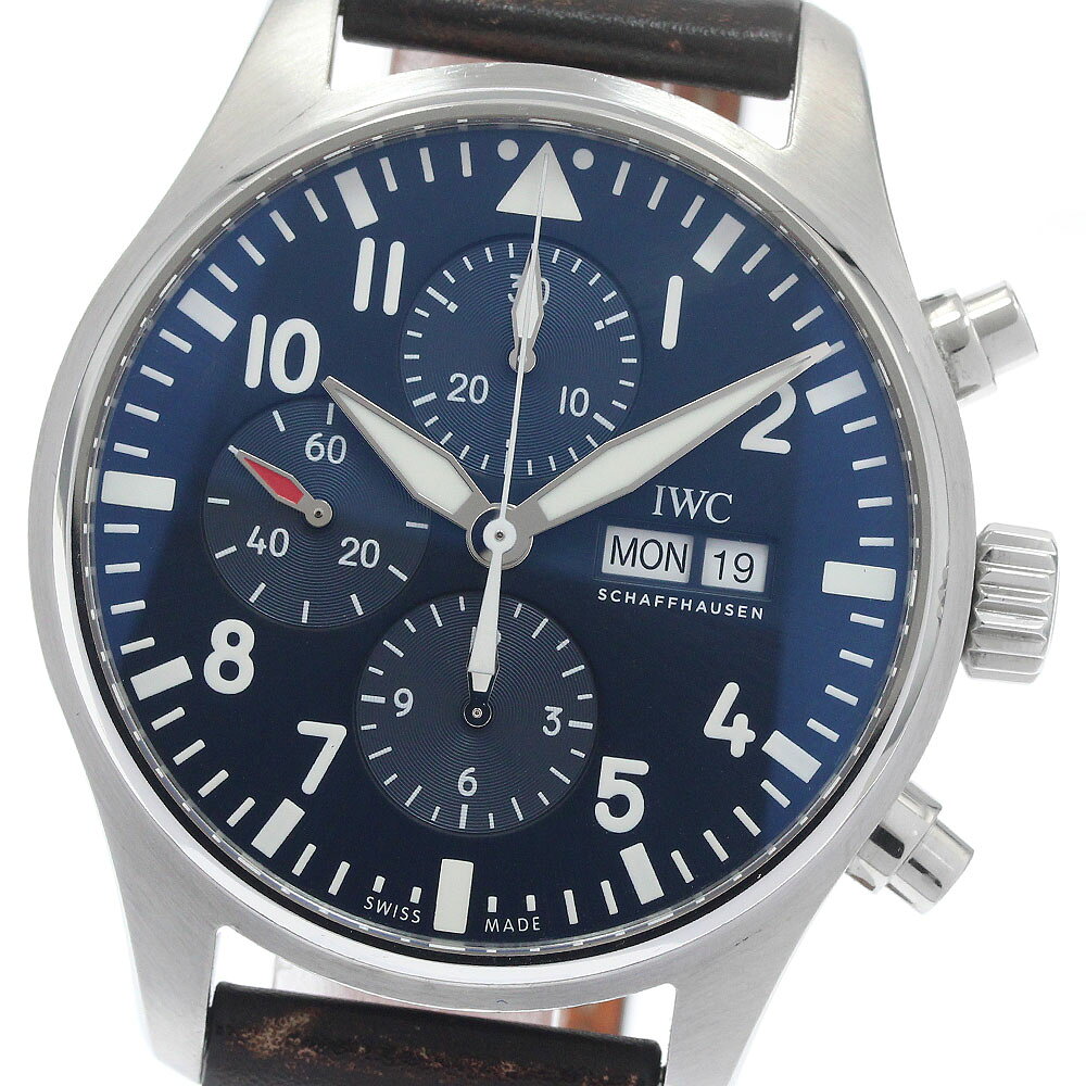 Other - IWC SCHAFFHAUSEN IW377714 パイロットウォッチ プティ プランス デイデイト クロノグラフ 自動巻き メンズ _956371【中古】