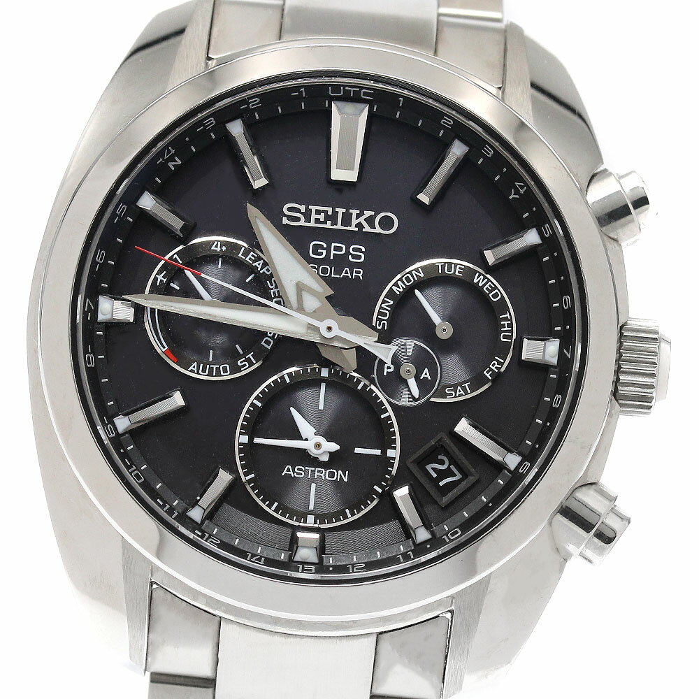 セイコー SEIKO SBXC021/5X53-0AJ0 アストロン クロノグラフ ソーラー電波 メンズ 箱 保証書付き_956963【中古】
