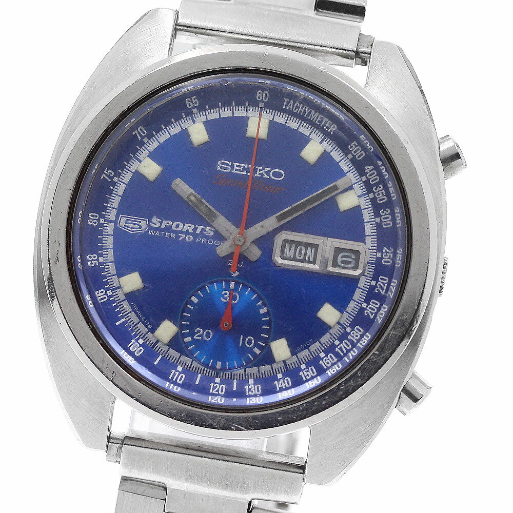 樂天商城 - セイコー SEIKO 6139-6010 5スポーツ スピードタイマー クロノグラフ 自動巻き メンズ _938928【中古】