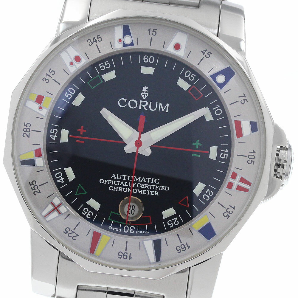 樂天商城 - コルム CORUM 982.630.20 アドミラルズカップ デイト 自動巻き メンズ 良品 _945963【中古】