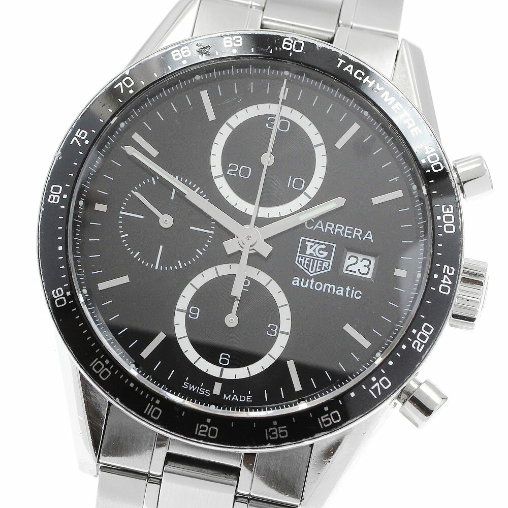 タグホイヤー TAG HEUER CV2010.BA0786 カレラ クロノグラフ デイト 自動巻き メンズ 保証書付き_950402【中古】
