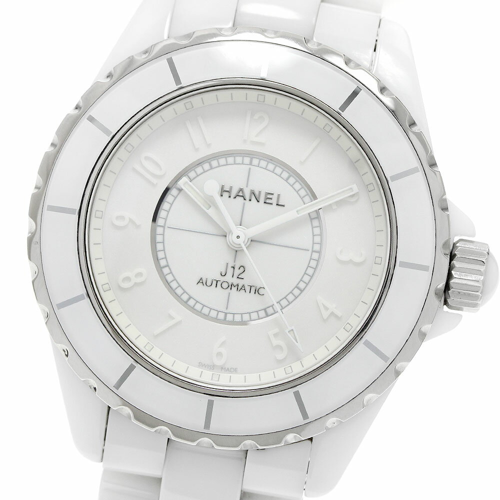 シャネル CHANEL H3443 J12 ホワイトファントム 自動巻き メンズ 良品 _956634【中古】