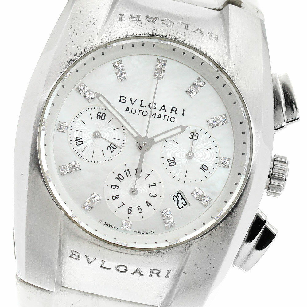 ベルト訳あり ブルガリ BVLGARI EG35SCH エルゴン クロノグラフ ダイヤインデックス 自動巻き ボーイズ _956695【中古】