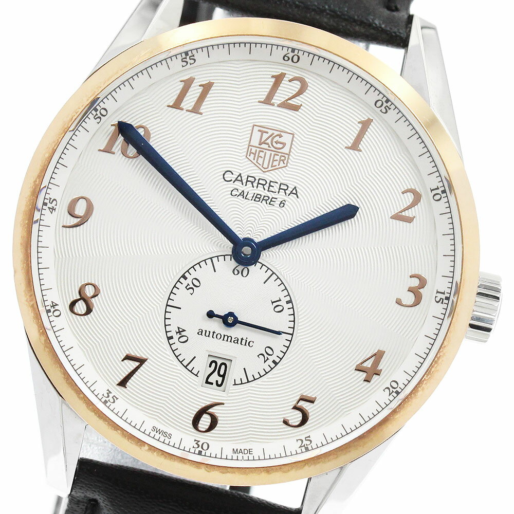 タグホイヤー TAG HEUER WAS2156 カレラ デイト 自動巻き メンズ 保証書付き_957716【中古】