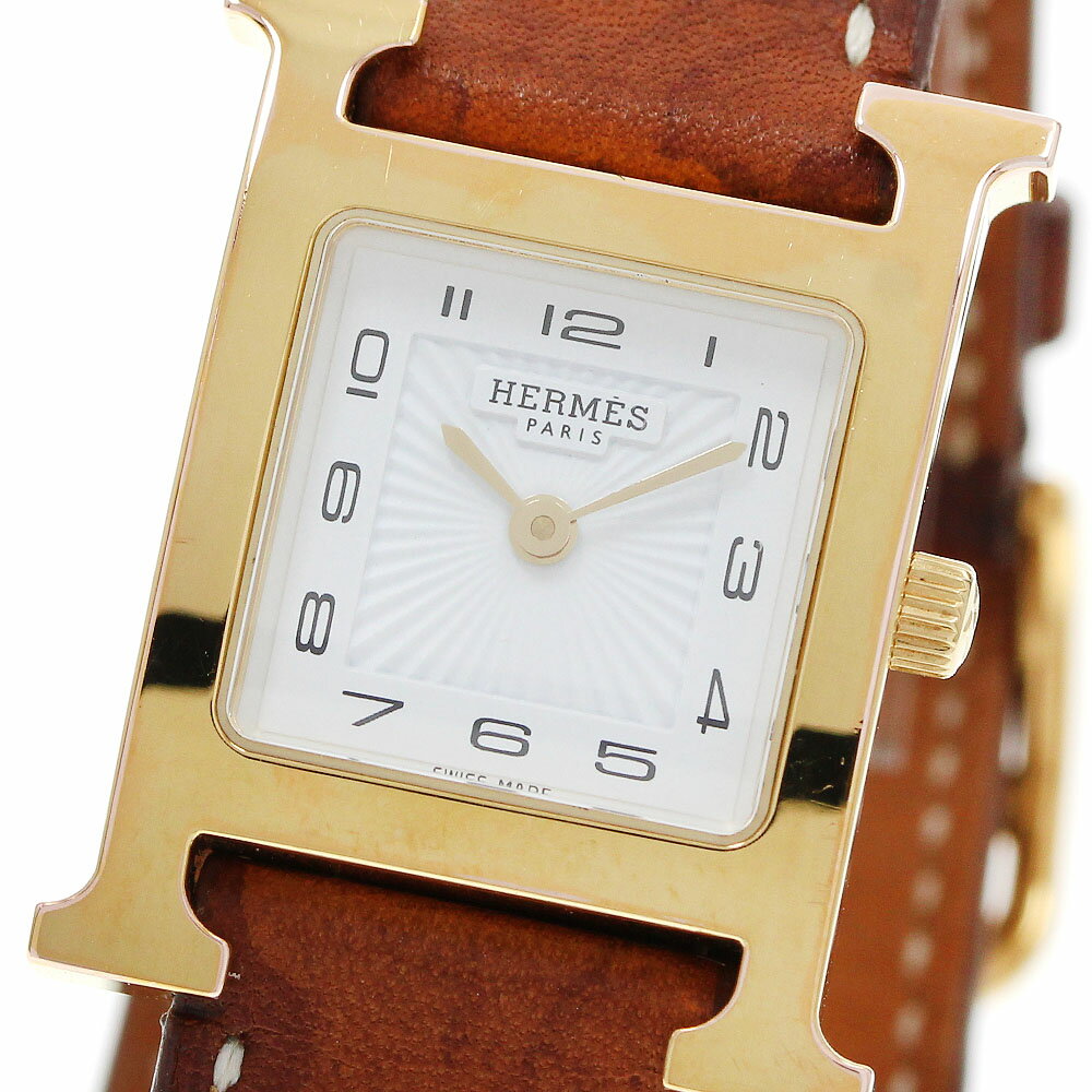 樂天商城 - エルメス HERMES HH1.201 Hウォッチ ドゥブルトゥール クォーツ レディース _950350【中古】