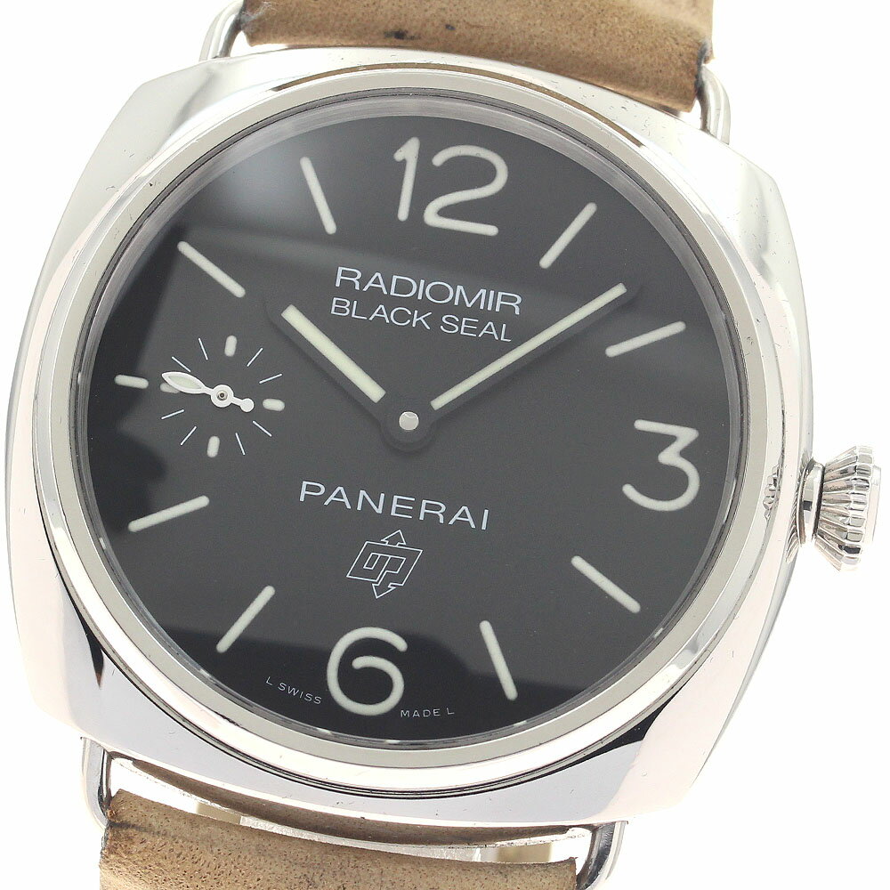 Other - パネライ PANERAI PAM00380 ラジオミール ブラックシール ロゴ スモールセコンド 手巻き メンズ 内箱付き_954183【中古】