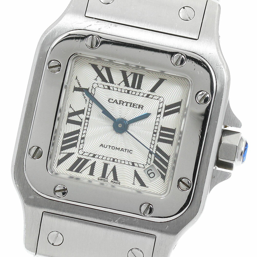 カルティエ CARTIER W20054D6 サントスガルベ SM デイト 観音バックル 自動巻き  ...