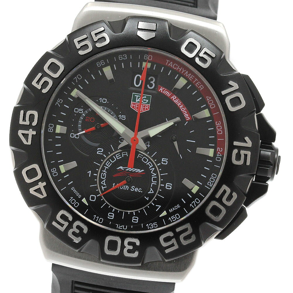 タグホイヤー TAG HEUER CAH1014 フォーミュラ1 キミ・ライコネン限定モデル クロノグラフ クォーツ メンズ 美品 _958030【中古】