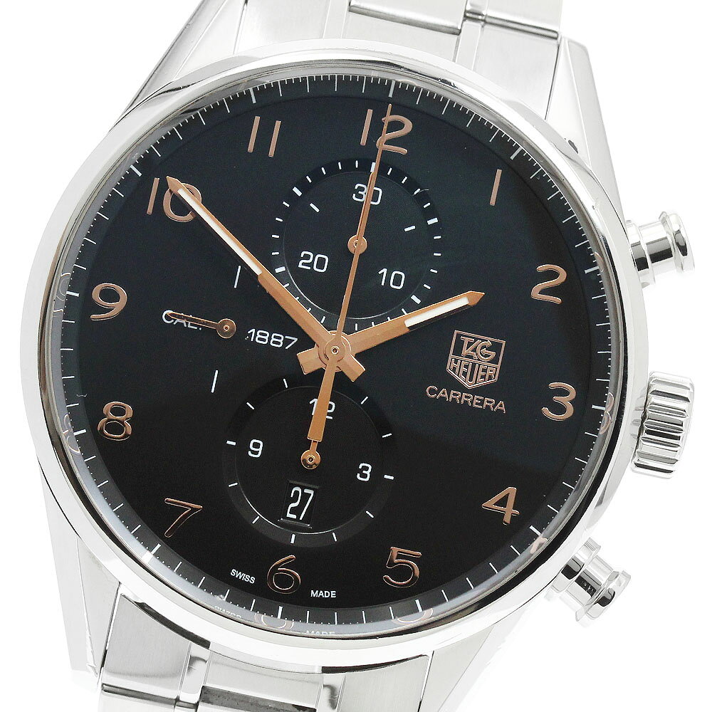 タグホイヤー TAG HEUER CAR2014-0 カレラ キャリバー1887 クロノグラフ デイト 自動巻き メンズ _945532【中古】