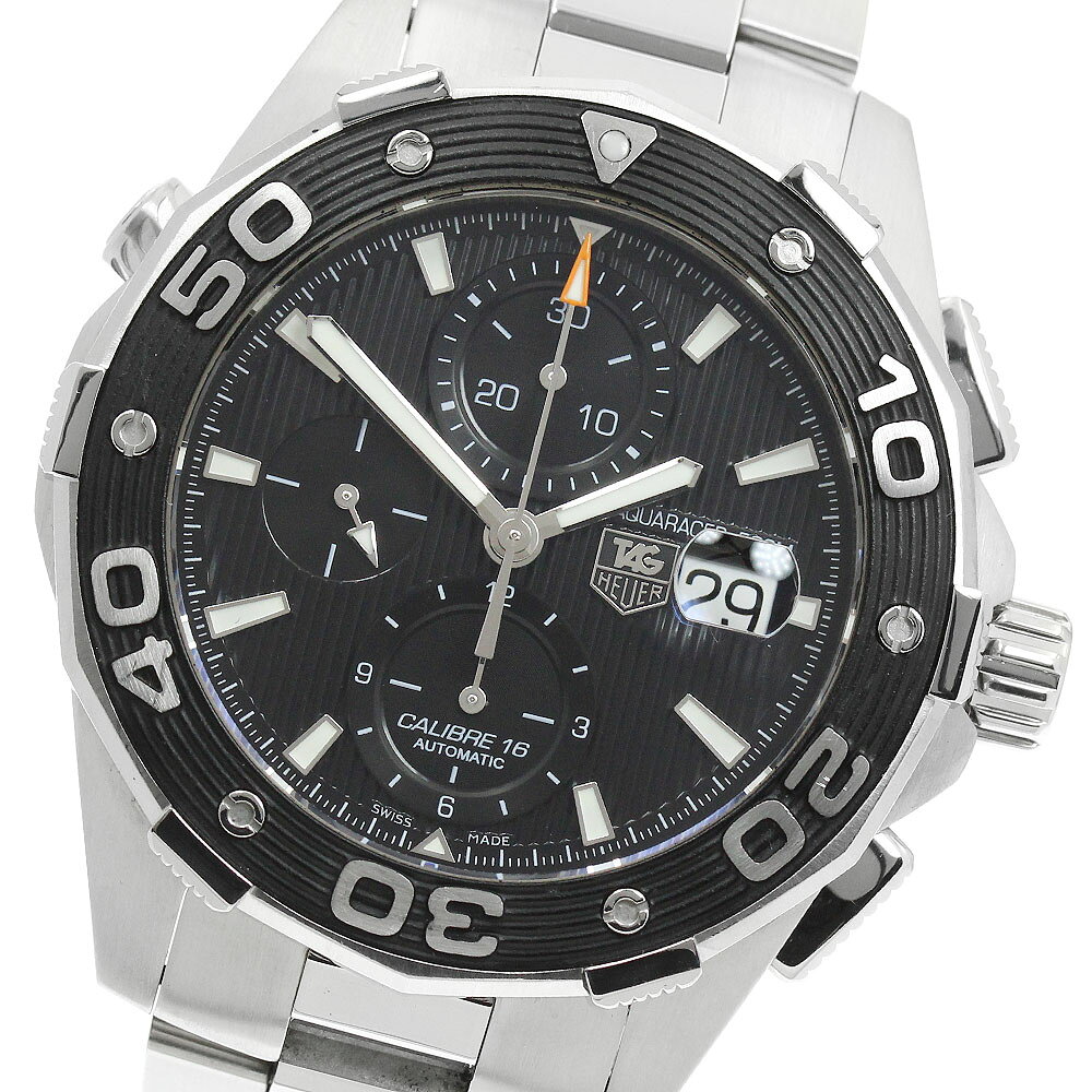 タグホイヤー TAG HEUER CAJ2110 アクアレーサー デイト クロノグラフ 自動巻き メンズ 良品 _951144【中古】
