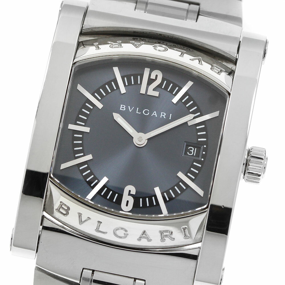 ブルガリ BVLGARI AA39S アショーマ デイト クォーツ ボーイズ 良品 箱・保証書付き_944368【中古】
