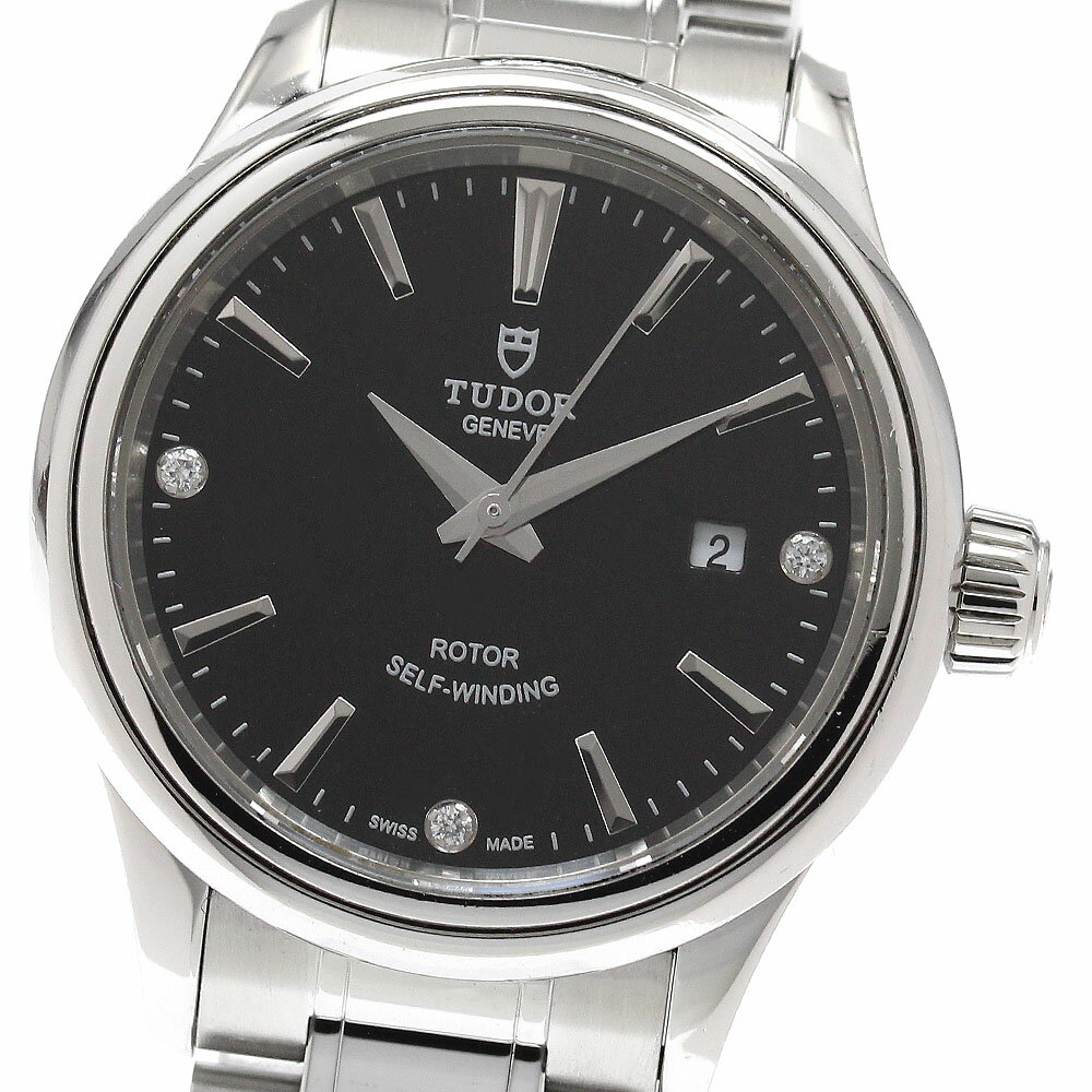 Rakuten - チュードル TUDOR 12100 スタイル 3Pダイヤ デイト 自動巻き レディース 保証書付き_949334【中古】