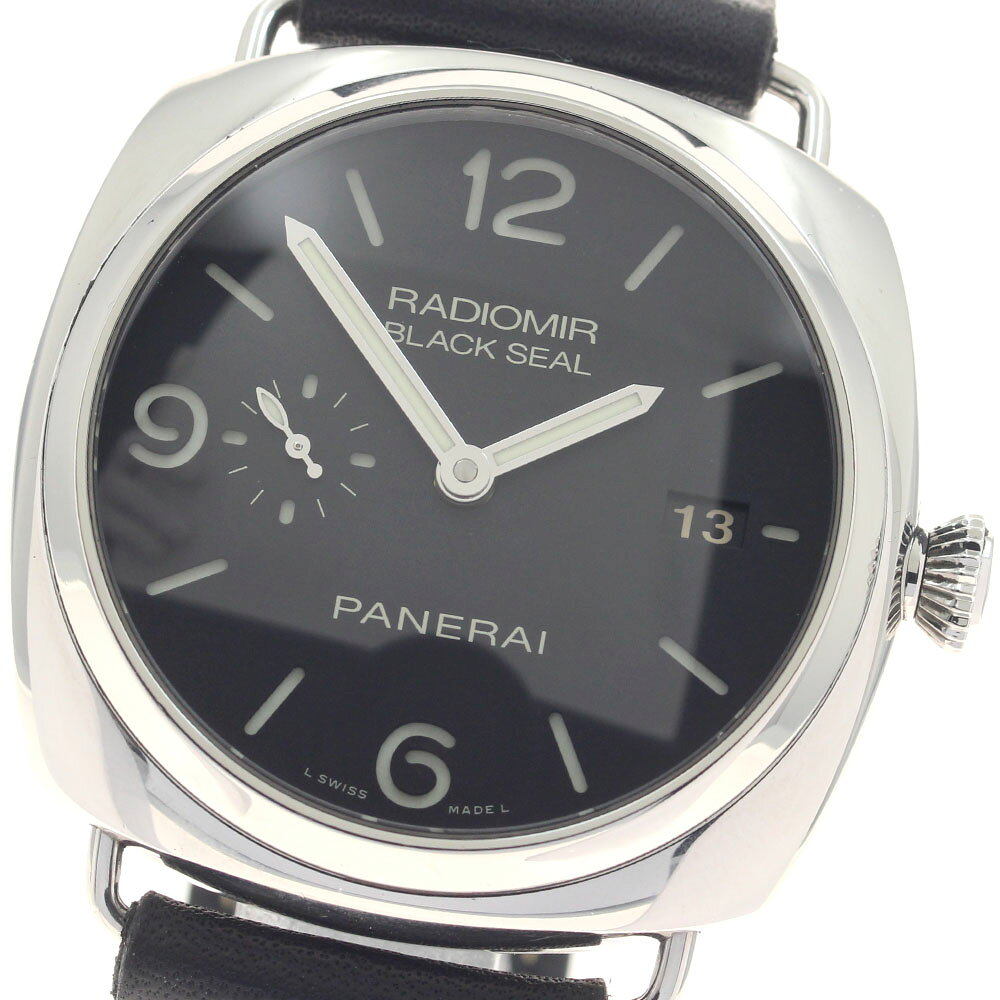 NIXON - パネライ PANERAI PAM00388 ラジオミール ブラックシール デイト スモールセコンド 自動巻き メンズ 保証書付き_952739【中古】