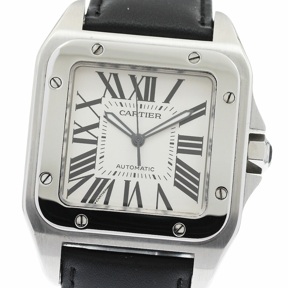 カルティエ CARTIER W20073X8 サントス100 LM 自動巻き メンズ _955101 ...
