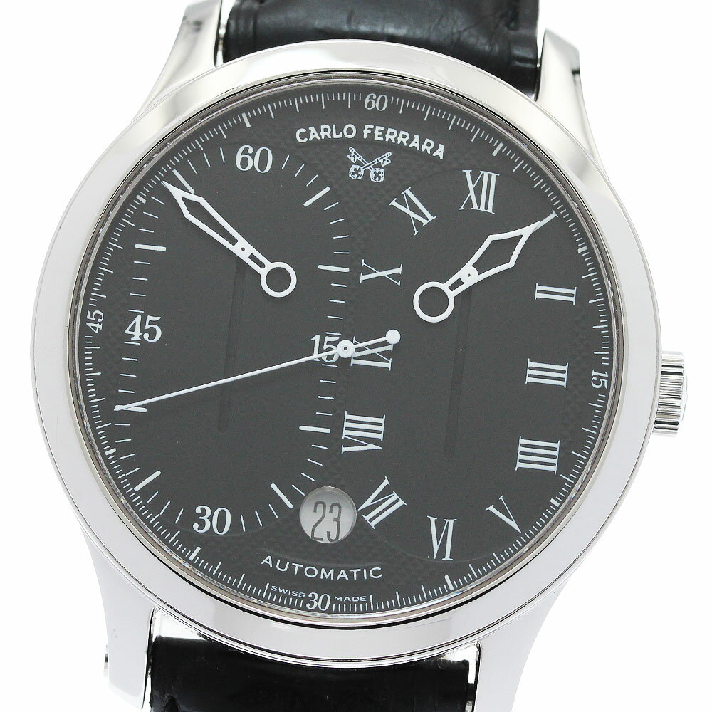 TISSOT - カルロフェラーラ CARLO FERRARA CF1997 レギュレーター クラシック デイト 自動巻き メンズ _957031【中古】