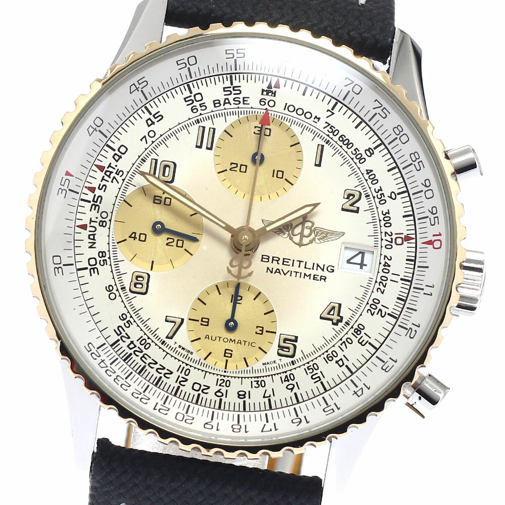TISSOT - ブライトリング BREITLING D13022 オールドナビタイマー クロノグラフ YGベゼル 自動巻き メンズ _957701【中古】