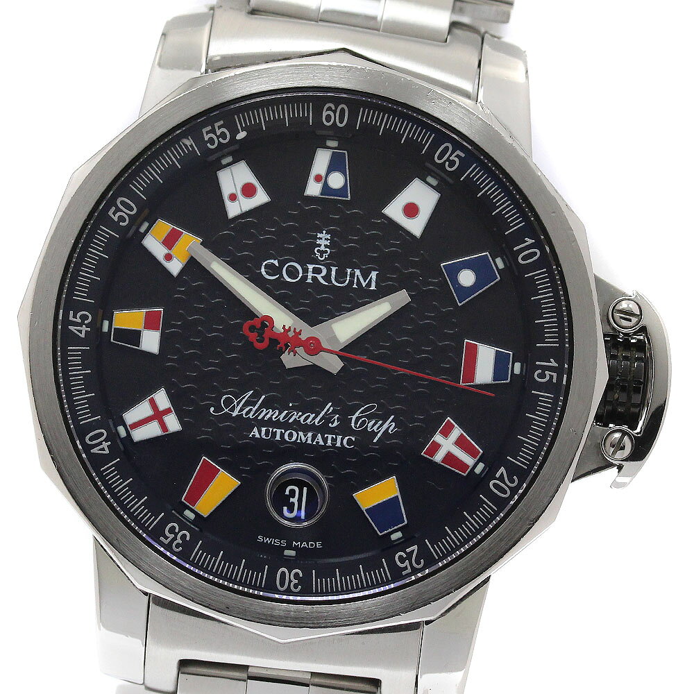 CORUM - コルム CORUM 01.0003 アドミラルズカップ トロフィー41 デイト 自動巻き メンズ _951831【中古】