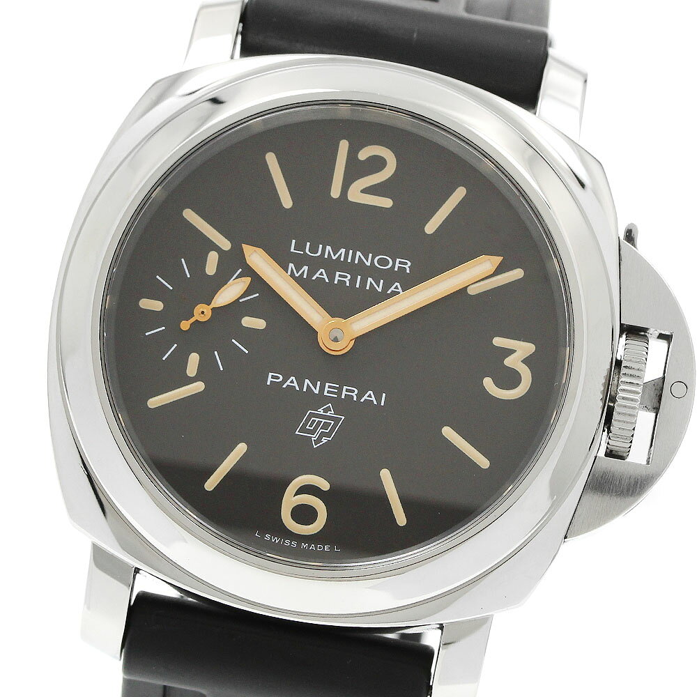 Other - パネライ PANERAI PAM00632 ルミノール マリーナ ロゴ アッチャイオ スモールセコンド 手巻き メンズ 良品 保証書付き_956119【中古】