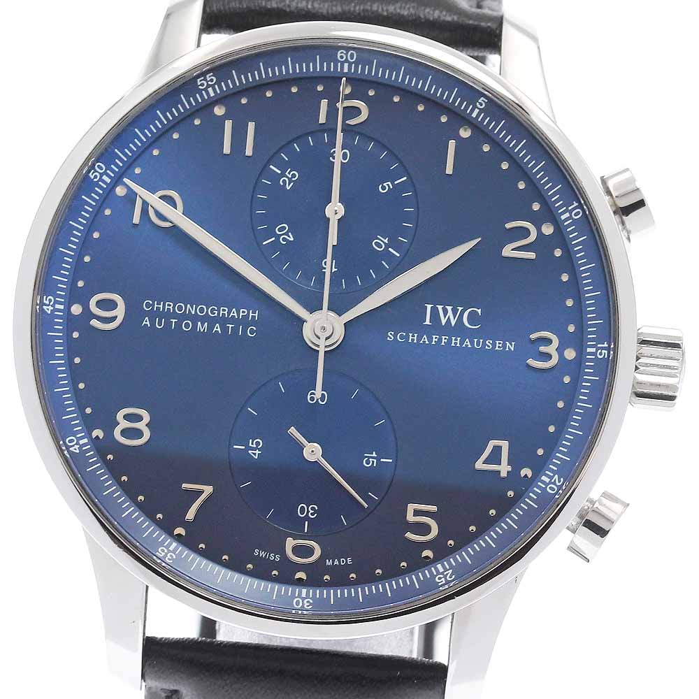 Other - IWC IWC SCHAFFHAUSEN IW371491 ポルトギーゼ クロノグラフ 自動巻き メンズ 保証書付き_956311【中古】
