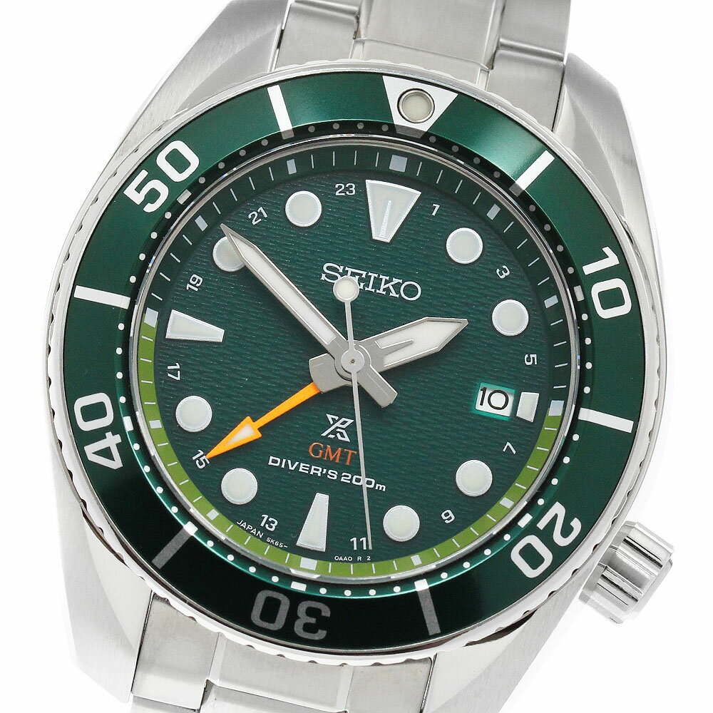 セイコー SEIKO SBPK001/5K65-0AA0 プロスペックス ダイバー GMT ソーラー メンズ 極美品 箱・保証書付き_957717【中古】