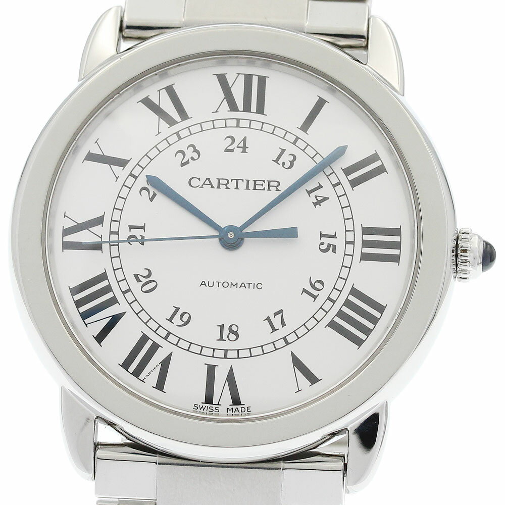 BVLGARI - カルティエ CARTIER WSRN0012 ロンドソロ 自動巻き メンズ 保証書付き_957892【中古】