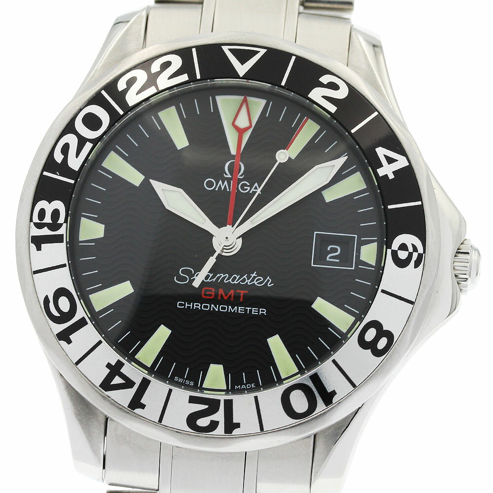 オメガ OMEGA 2234.50 シーマスター300 50周年記念 GMT 自動巻き メンズ _9 ...