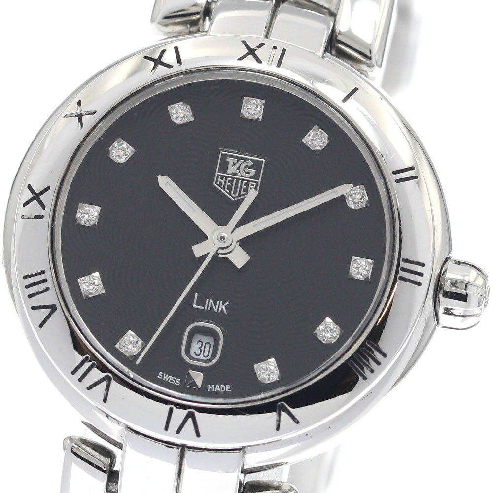 タグホイヤー TAG HEUER WAT1410 リンク 11Pダイヤ デイト クォーツ レディース _957360【中古】